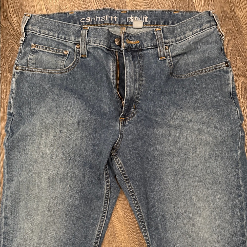 Carhartt Men's Light Blue Relaxed Jeans